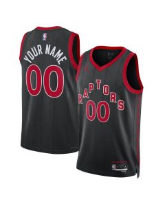 Youth Toronto Raptors Nike Black 2022/23 Swingman Statement Edition Custom Jersey
