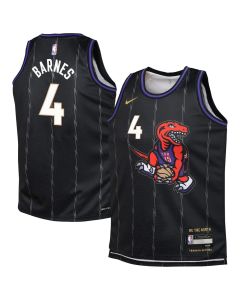 Youth Toronto Raptors Scottie Barnes Black 2024/25 Swingman Player Jersey - City Edition