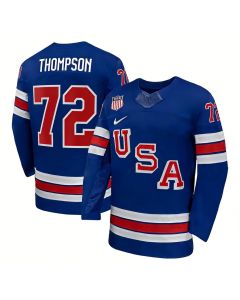 Youth USA Hockey #72 Tage Thompson Royal 2026 Home Replica Jersey