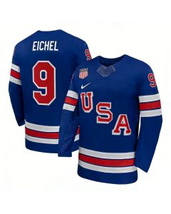 Youth USA Hockey #9 Jack Eichel Royal 2026 Home Replica Jersey