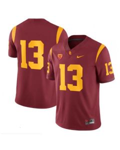 Youth USC Trojans #13 Caleb Williams Red Stitched Jersey