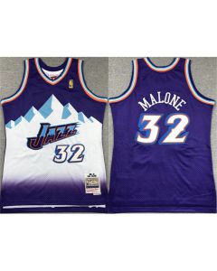 Youth Utah Jazz #32 Karl Malone Purple Stitched Basketball Jersey