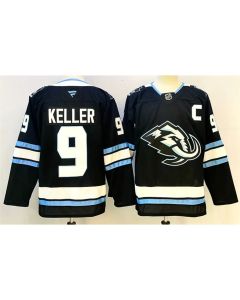 Youth Utah Mammoth #9 Clayton Keller Navy 2025 With C Patch Stitched Jersey