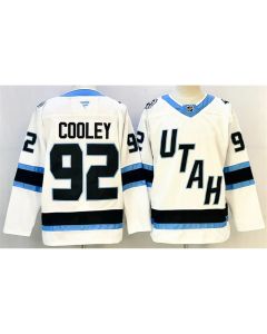 Youth Utah Mammoth #92 Logan Cooley White Stitched Jersey
