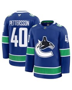 Youth Vancouver Canucks #40 Elias Pettersson Blue Home Jersey