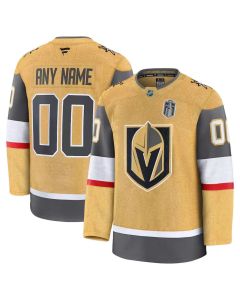 Youth Vegas Golden Knights Gold 2026 Stanley Cup Final Custom Jersey