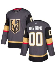Youth Vegas Golden Knights Personalized Gray Stitched Jersey