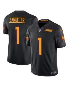 Youth Washington Commanders #1 Deebo Samuel Sr Black 2025 Vapor Limited Stitched Football Jersey (Black)
