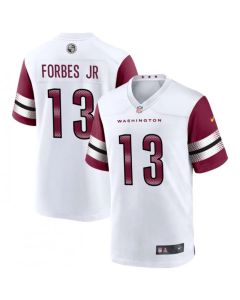 Youth Washington Commanders #13 Emmanuel Forbes 2022 White Stitched Football Jersey