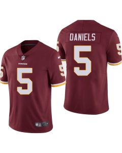 Youth Washington Commanders #5 Jayden Daniels Burgundy Vapor Stitched Football Jersey
