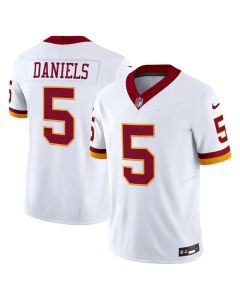 Youth Washington Commanders #5 Jayden Daniels White 2025 F.U.S.E. Throwback Vapor Limited Stitched Football Jersey