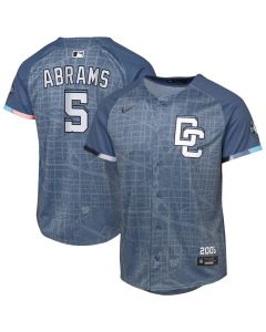 Youth Washington Nationals #5 CJ Abrams Blue City Connect 2025 Limited Jersey (Blue)