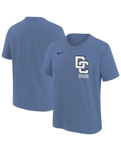 Youth Washington Nationals Blue 2025 City Connect Wordmark T-Shirt (Blue)