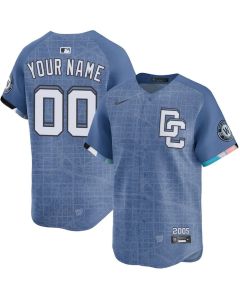 Youth Washington Nationals Blue City Connect Limited Custom Jersey