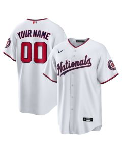 Youth Washington Nationals Nike White Replica Custom Jersey (White)