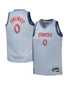 Youth Washington Wizards Bilal Coulibaly Light Blue 2024/25 Swingman Player Jersey - City Edition