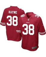 49ers #38 Jarryd Hayne Red Team Color Youth Stitched NFL Elite Jersey