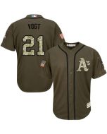 Athletics #16 Josh Reddick Green Cool Base Stitched MLB Jersey (Style 2)