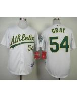 Athletics #54 Sonny Gray White Cool Base Stitched MLB Jersey