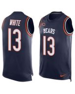 Bears #13 Kevin White Navy Blue Team Color Men's Stitched NFL Limited Tank Top Jersey