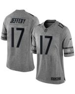 Bears #17 Alshon Jeffery Gray Men's Stitched NFL Limited Gridiron Gray Jersey