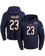 Bears #23 Kyle Fuller Navy Blue Name & Number Pullover NFL Hoodie