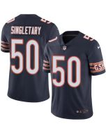 Bears #50 Mike Singletary Navy Blue Men's Stitched NFL Limited Rush Jersey