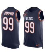 Bears #99 Dan Hampton Navy Blue Team Color Men's Stitched NFL Limited Tank Top Jersey