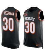 Bengals #30 Cedric Peerman Black Team Color Men's Stitched NFL Limited Tank Top Jersey