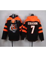 Bengals #7 Boomer Esiason Black Player Pullover NFL Hoodie
