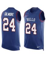 Bills #24 Stephon Gilmore Royal Blue Team Color Men's Stitched NFL Limited Tank Top Jersey