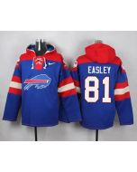Bills #81 Marcus Easley Royal Blue Player Pullover NFL Hoodie