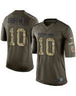 Browns #10 Robert Griffin III Green Men's Stitched NFL Limited Salute to Service Jersey