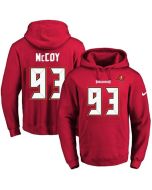 Buccaneers #93 Gerald McCoy Red Name & Number Pullover NFL Hoodie