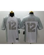 Cardinals #12 John Brown White Men's Stitched NFL Limited Platinum Jersey