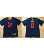 Cavaliers #0 Kevin Love Navy Blue Short Sleeve "C" Stitched NBA Jersey