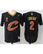Cavaliers #2 Kyrie Irving Black Short Sleeve "C" Stitched NBA Jersey