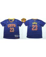 Cavaliers #23 LeBron James Navy Blue Short Sleeve The Finals Patch Stitched NBA Jersey