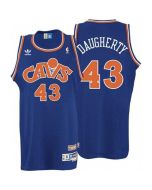 Cavaliers #43 Brad Daugherty Blue CAVS Throwback Stitched NBA Jersey