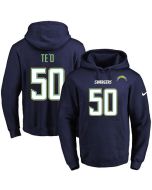 Chargers #50 Manti Te'o Navy Blue Name & Number Pullover NFL Hoodie