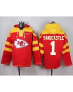 Chiefs #1 Leon Sandcastle Red Player Pullover NFL Hoodie