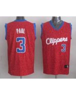 Clippers #3 Chris Paul Red Crazy Light Stitched NBA Jersey