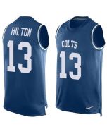Colts #13 T.Y. Hilton Royal Blue Team Color Men's Stitched NFL Limited Tank Top Jersey