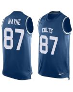 Colts #87 Reggie Wayne Royal Blue Team Color Men's Stitched NFL Limited Tank Top Jersey