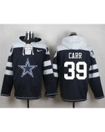 Cowboys #39 Brandon Carr Navy Blue Player Pullover NFL Hoodie