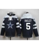 Cowboys #5 Dan Bailey Navy Blue Player Pullover NFL Hoodie