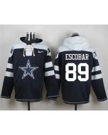 Cowboys #89 Gavin Escobar Navy Blue Player Pullover NFL Hoodie