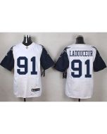 Cowboys #91 L. P. Ladouceur White Men's Stitched NFL Elite Rush Jersey