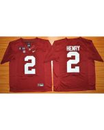 Crimson Tide #2 Derrick Henry Red 2016 National Championship Stitched NCAA Jersey