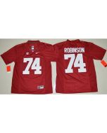 Crimson Tide #74 Cam Robinson Red Limited Stitched NCAA Jersey